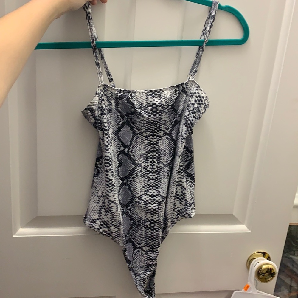 Snakeskin bodysuit